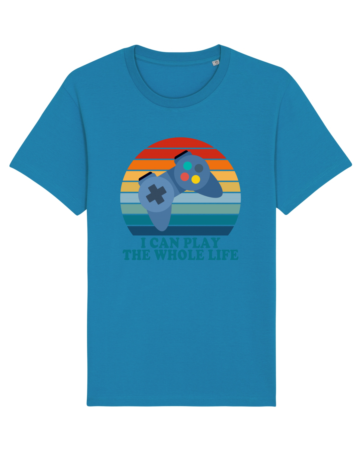 Tricou mânecă scurtă Unisex Rocker Azur