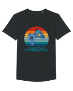 I Can Play The Whole Life Tricou mânecă scurtă guler larg Bărbat Skater