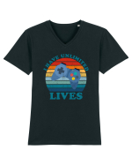 I Have Unlimited Lives Tricou mânecă scurtă guler V Bărbat Presenter