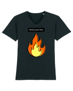 Find your fire Tricou mânecă scurtă guler V Bărbat Presenter