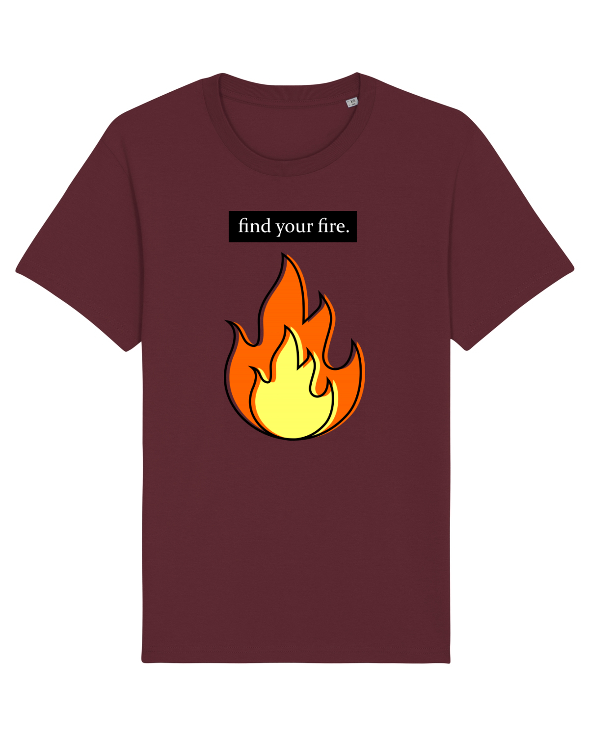Tricou mânecă scurtă Unisex Rocker Burgundy