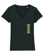 Vanlife.Home Is Where I Park It Tricou mânecă scurtă guler V Damă Evoker