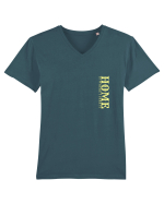 Vanlife.Home Is Where I Park It Tricou mânecă scurtă guler V Bărbat Presenter