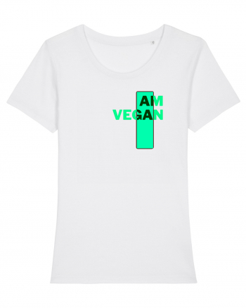 I Am Vegan White