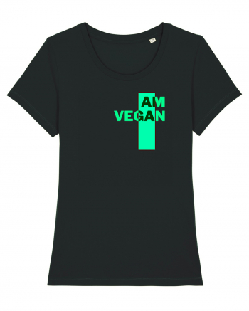 I Am Vegan Black