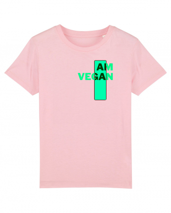 I Am Vegan Cotton Pink