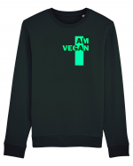 I Am Vegan Bluză mânecă lungă Unisex Rise