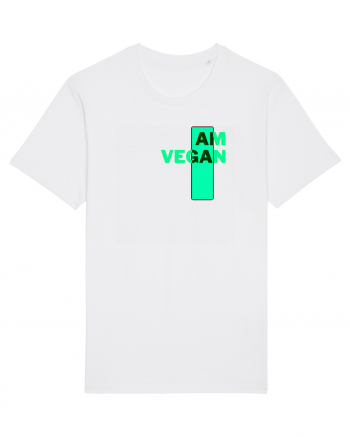 I Am Vegan White