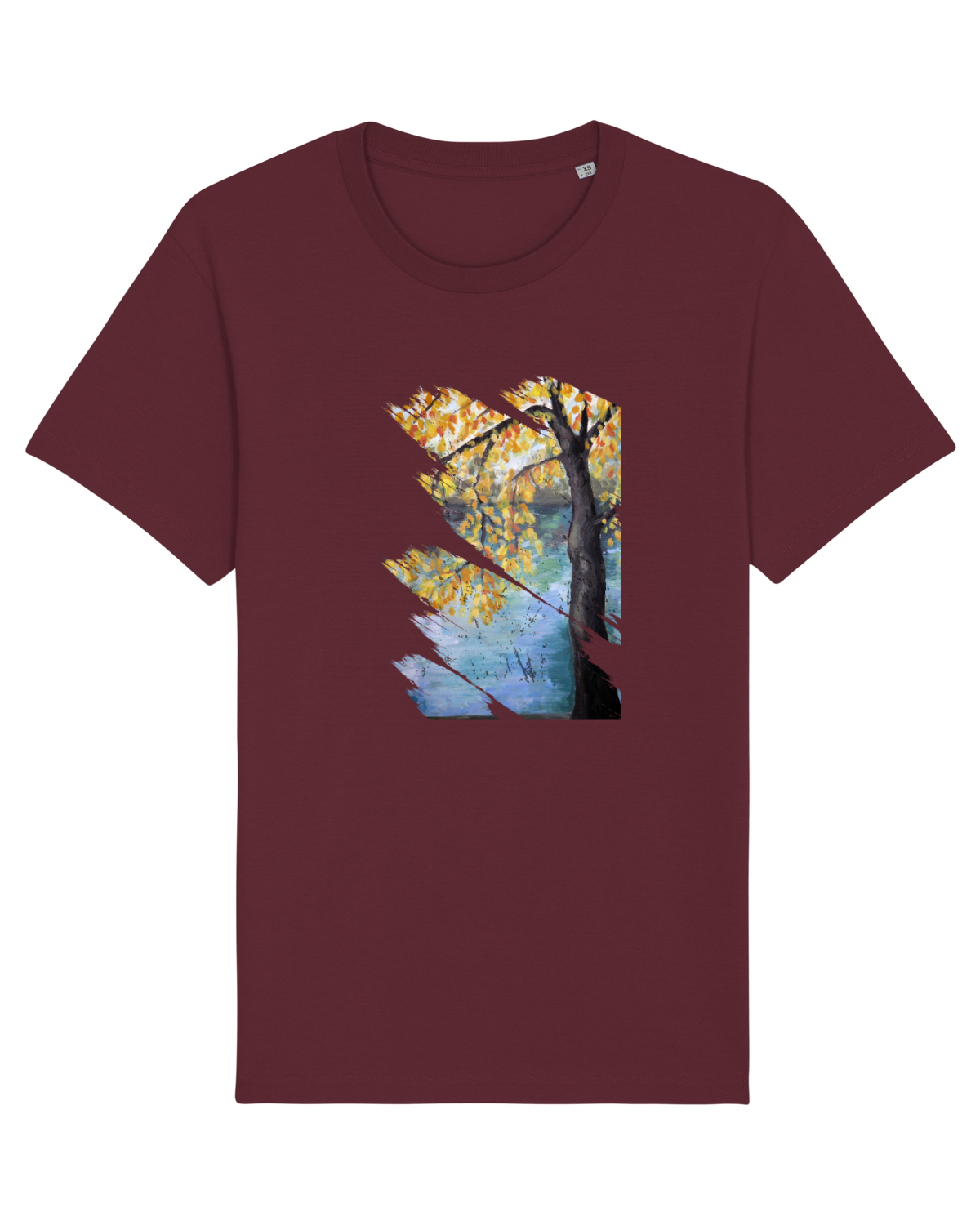 Tricou mânecă scurtă Unisex Rocker Burgundy