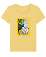 Univers mistic Tricou mânecă scurtă guler larg fitted Damă Expresser