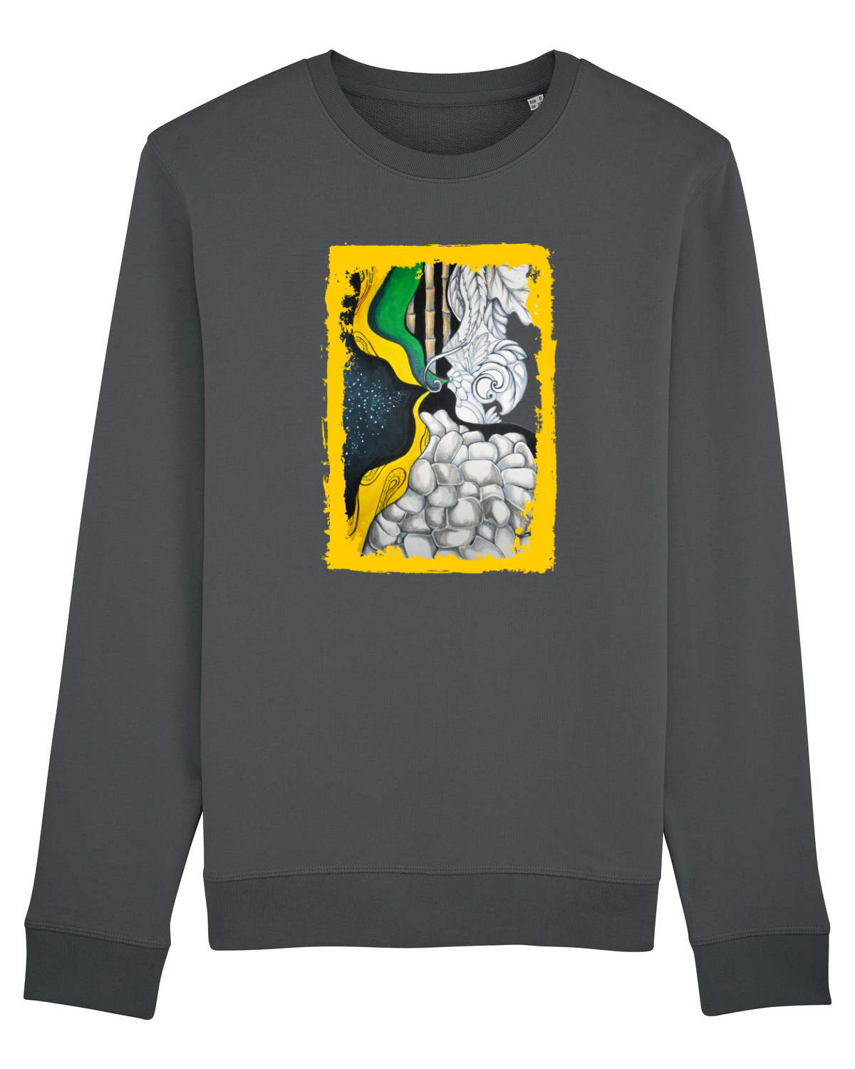 Bluză mânecă lungă Unisex Rise Anthracite