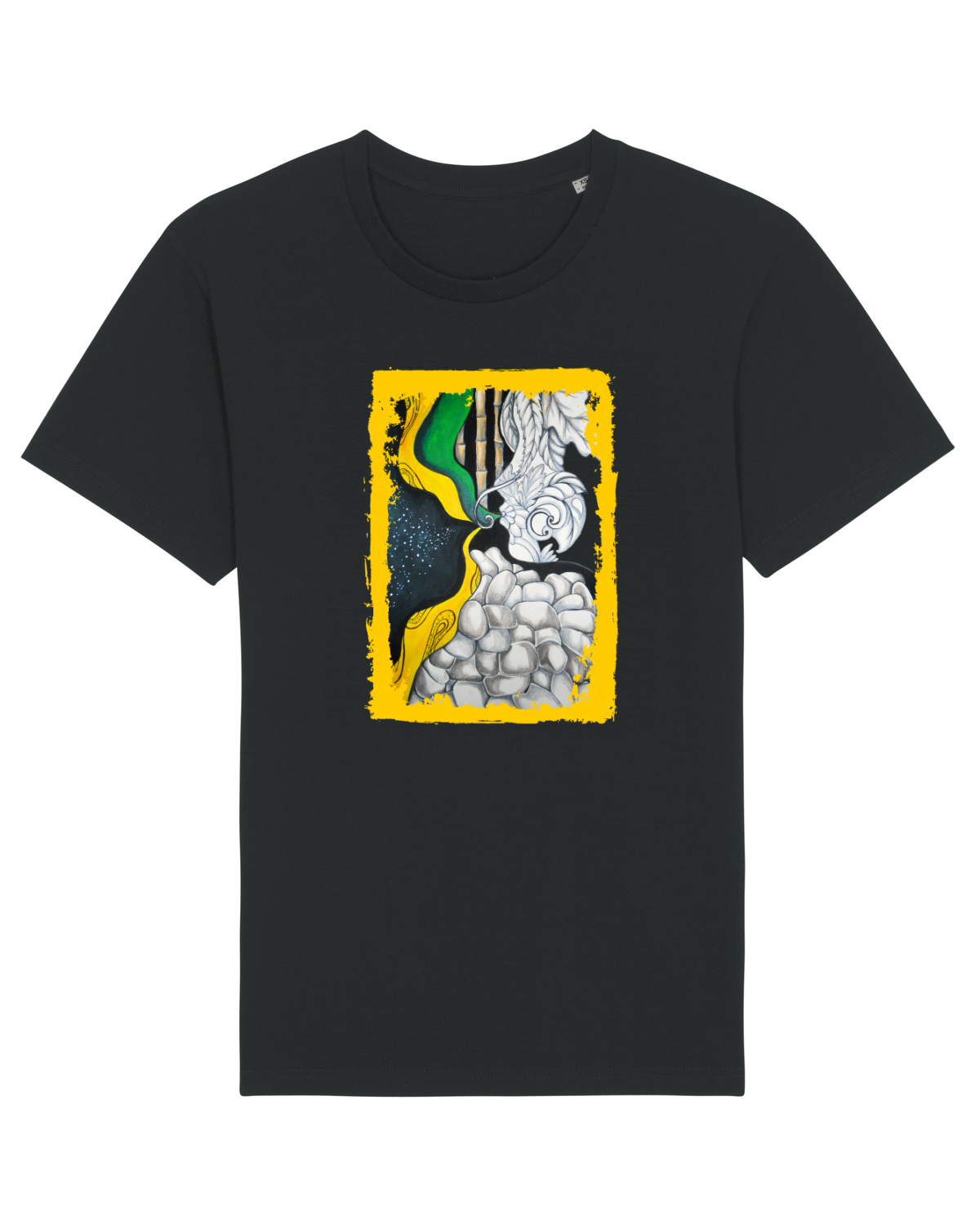 Tricou mânecă scurtă Unisex Rocker Black