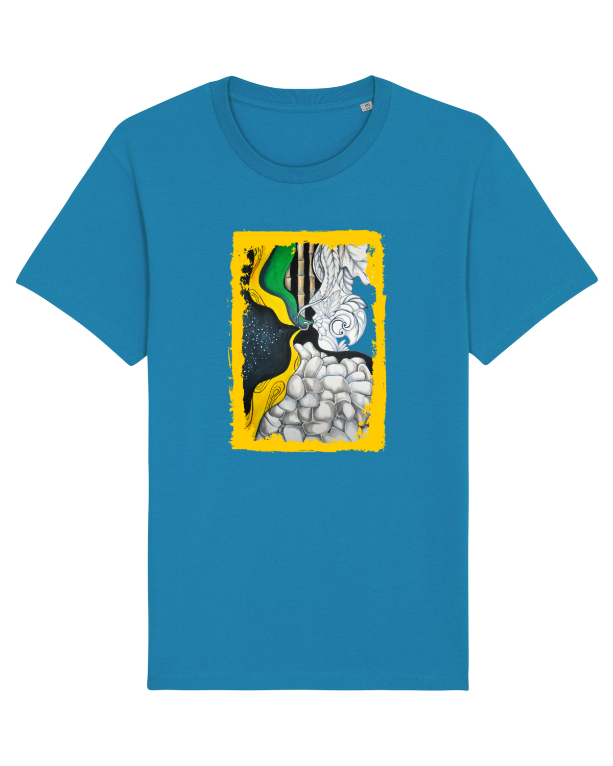 Tricou mânecă scurtă Unisex Rocker Azur