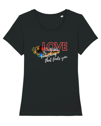 Love. Abstract Art Black