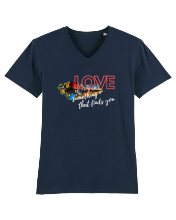 Love. Abstract Art French Navy