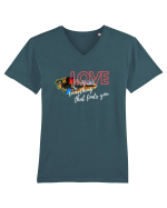 Love. Abstract Art Tricou mânecă scurtă guler V Bărbat Presenter