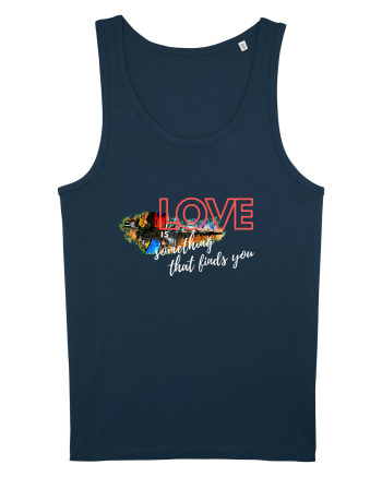 Love. Abstract Art Navy