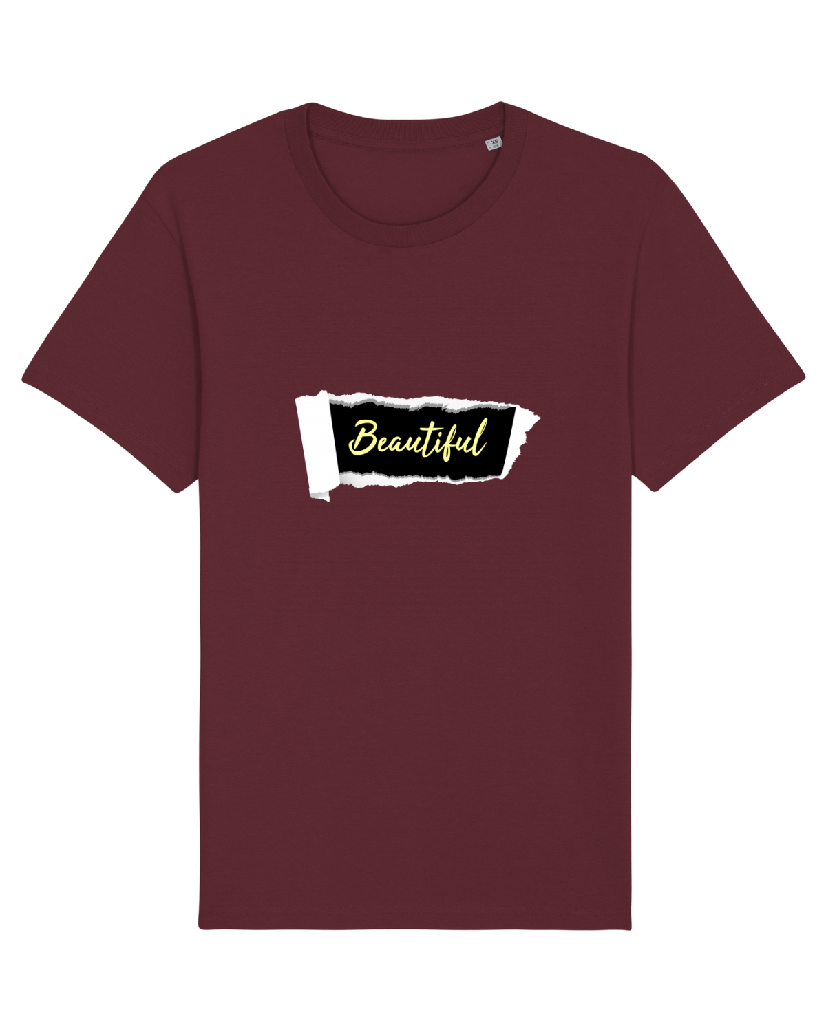 Tricou mânecă scurtă Unisex Rocker Burgundy