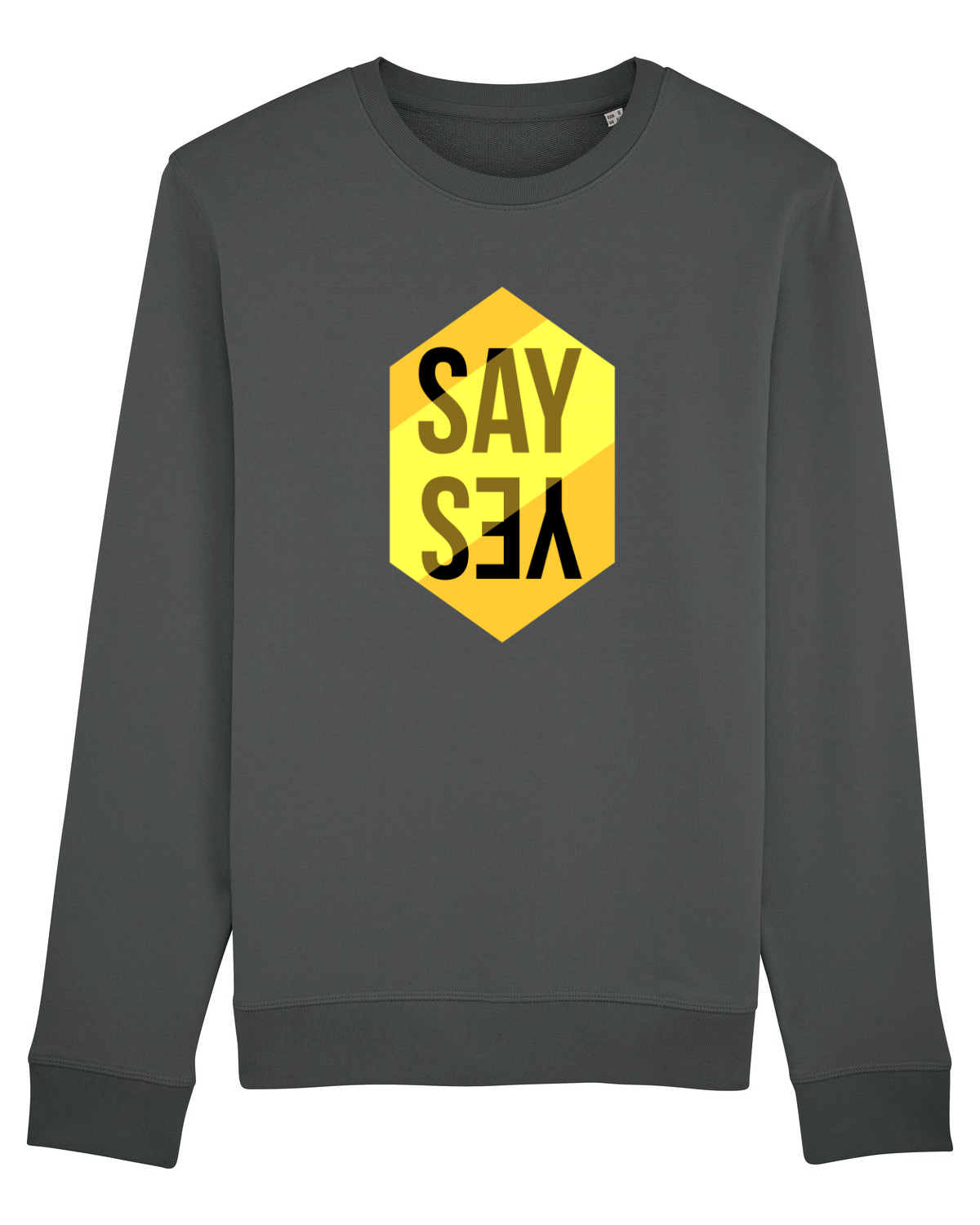 Bluză mânecă lungă Unisex Rise Anthracite