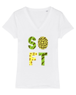 Safari Tricou mânecă scurtă guler V Damă Evoker
