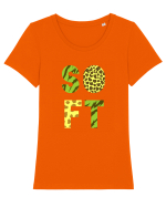 Safari Tricou mânecă scurtă guler larg fitted Damă Expresser