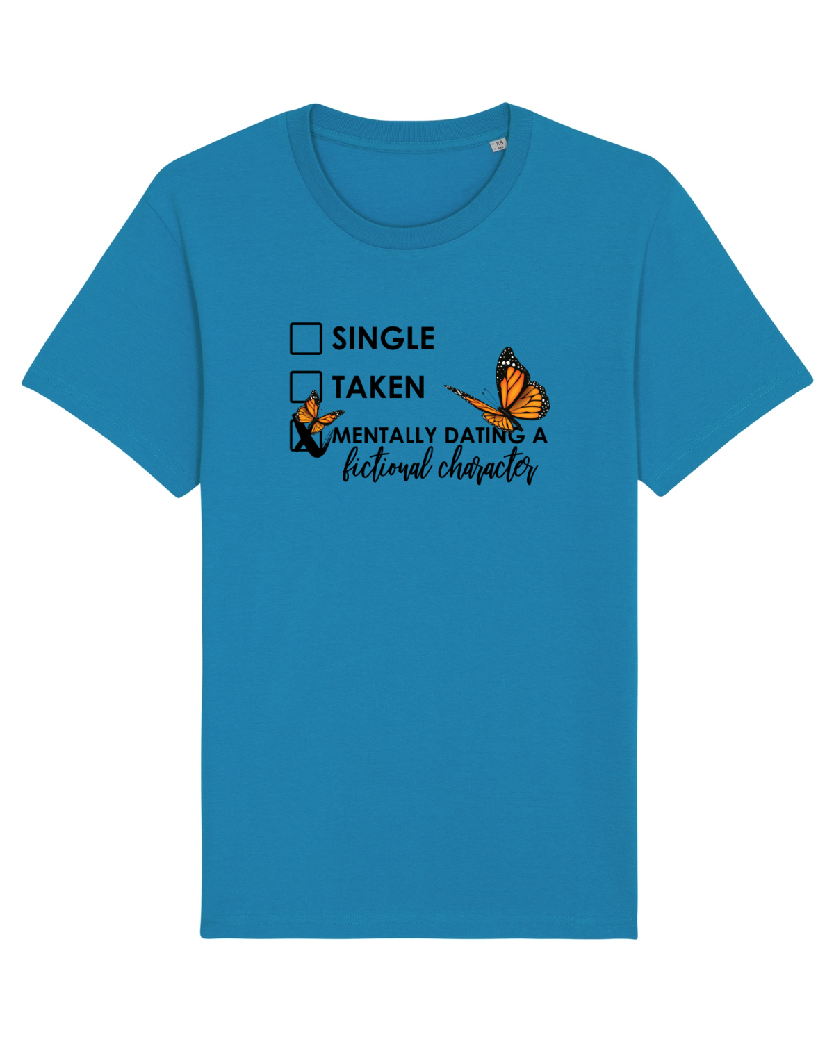 Tricou mânecă scurtă Unisex Rocker Azur