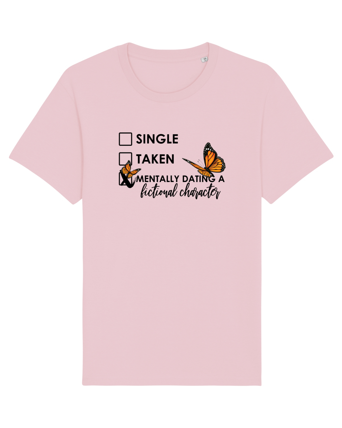 Tricou mânecă scurtă Unisex Rocker Cotton Pink