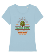 Hamei Time.. Tricou mânecă scurtă guler larg fitted Damă Expresser