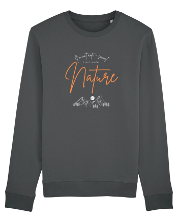 I'm Not Anti-social I just Prefer Fishing Anthracite