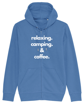 Relaxing.Camping.Coffee Bright Blue