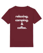 Relaxing.Camping.Coffee Tricou mânecă scurtă  Copii Mini Creator