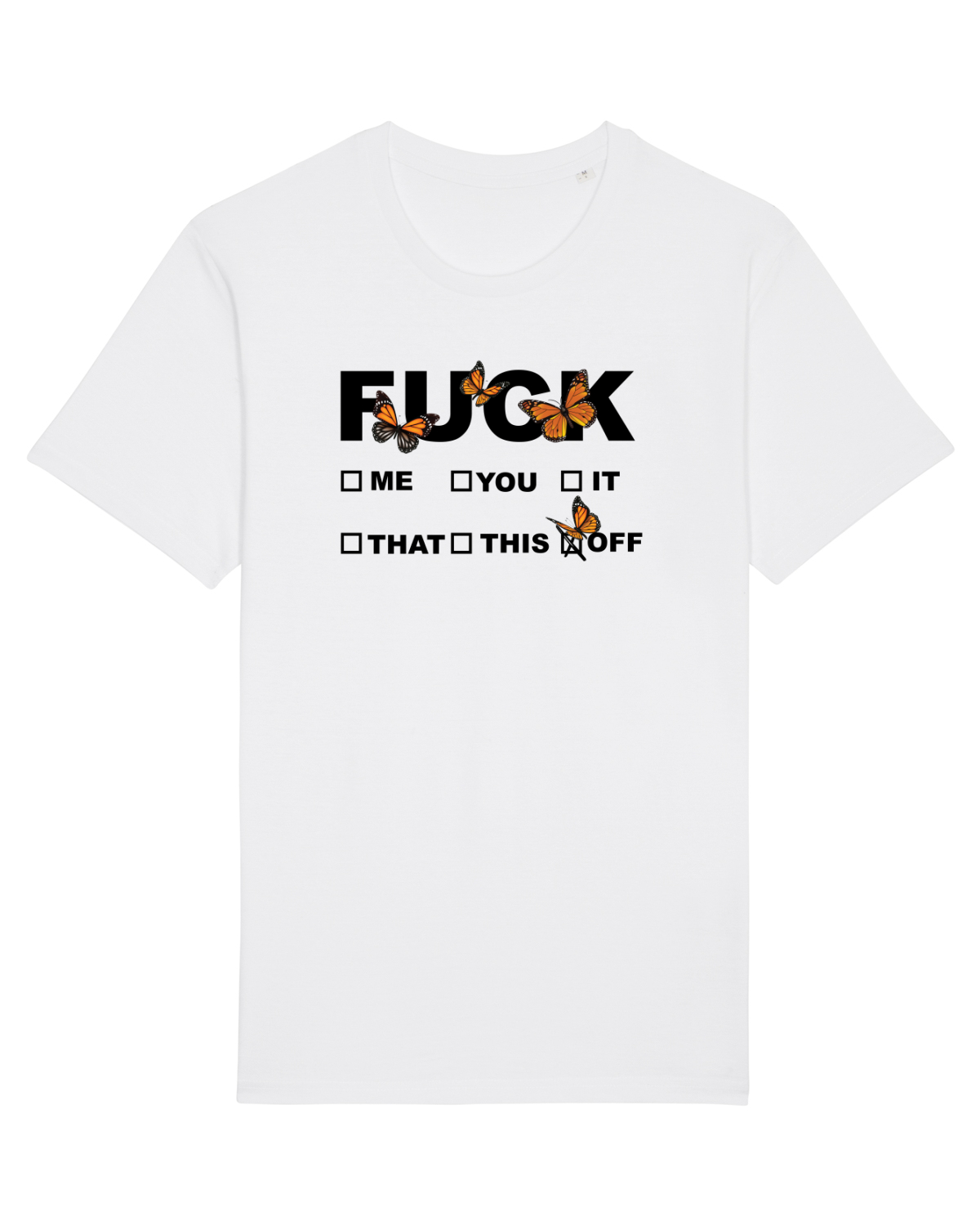 Tricou mânecă scurtă Unisex Rocker White