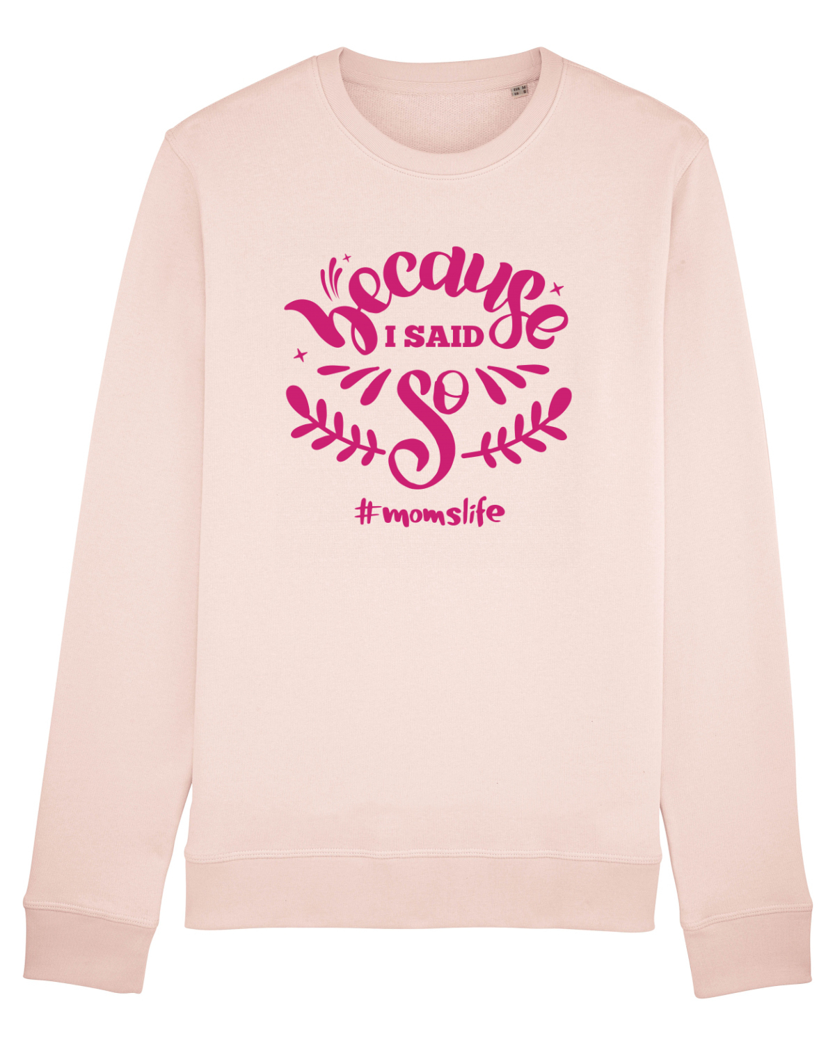 Bluză mânecă lungă Unisex Rise Candy Pink