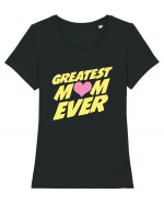 Greatest Mom Ever Tricou mânecă scurtă guler larg fitted Damă Expresser