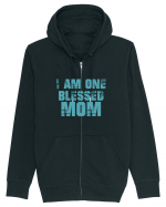 I Am One Blessed Mom Hanorac cu fermoar Unisex Connector