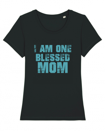 I Am One Blessed Mom Black