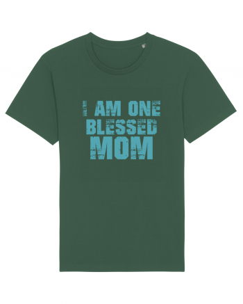 I Am One Blessed Mom Bottle Green