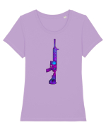 M4A1 Tricou mânecă scurtă guler larg fitted Damă Expresser