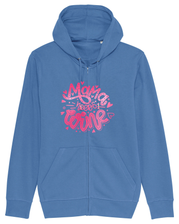 Mama Needs Wine Bright Blue