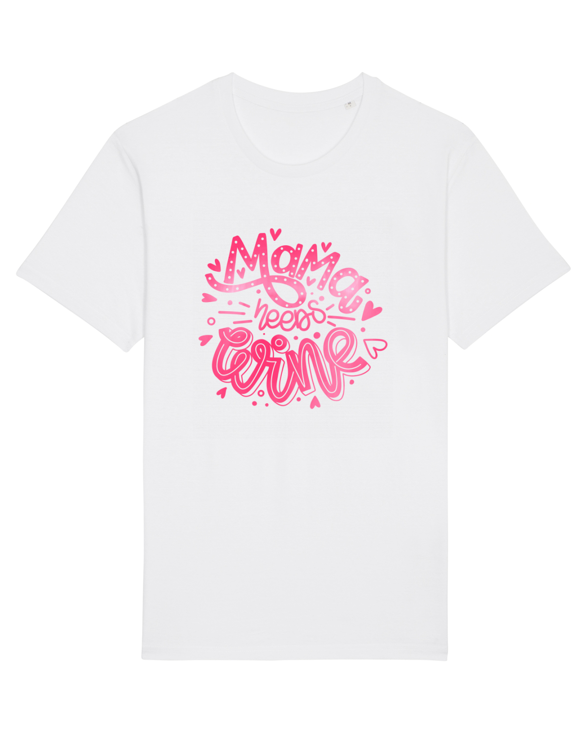Tricou mânecă scurtă Unisex Rocker White