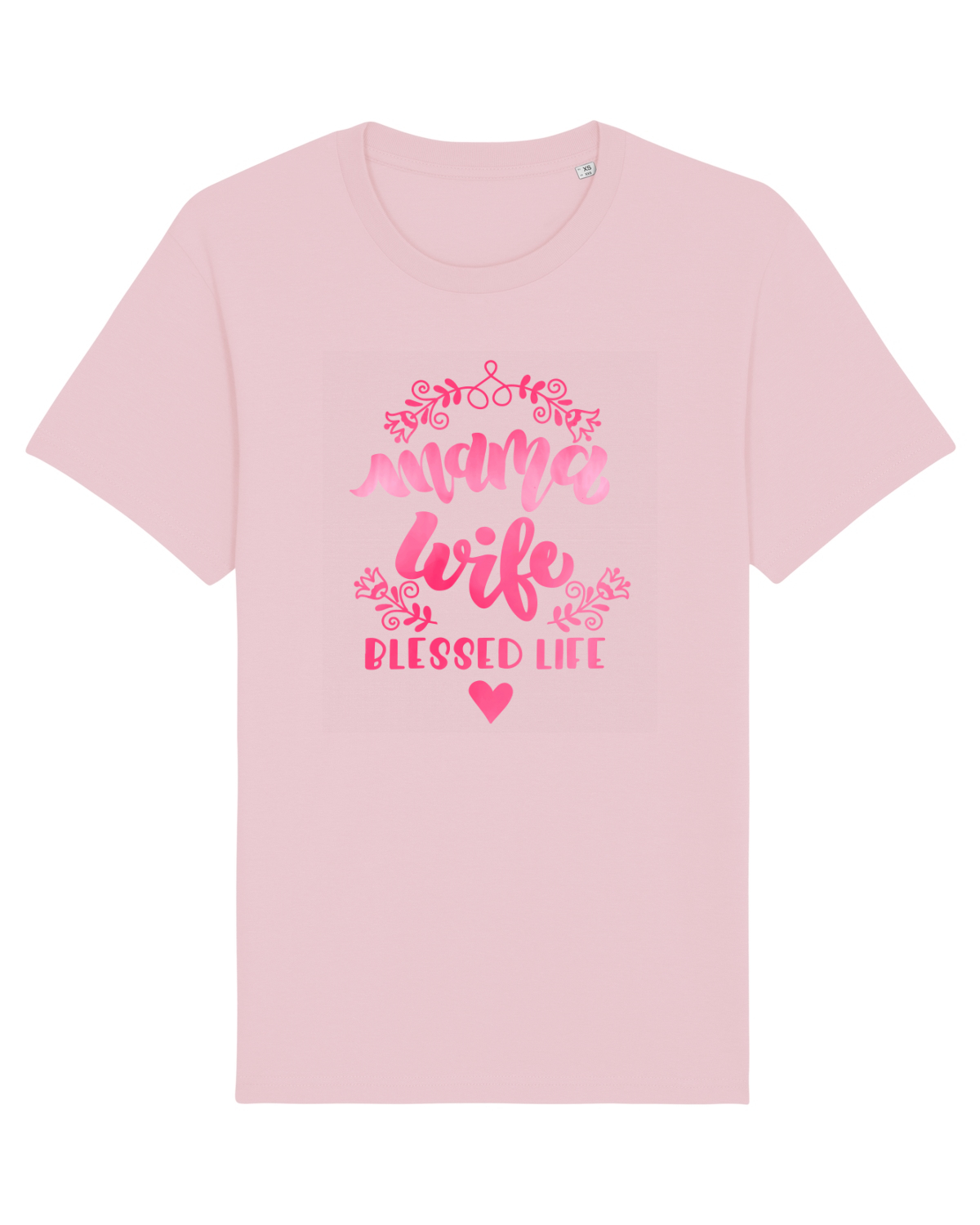 Tricou mânecă scurtă Unisex Rocker Cotton Pink