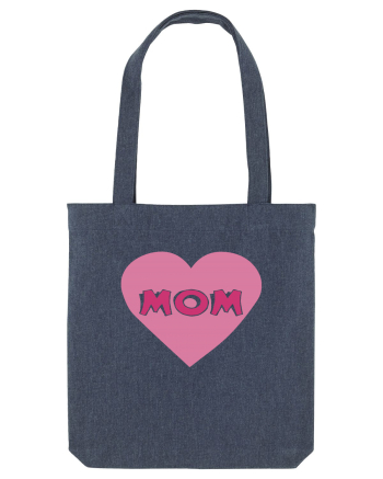 Mom Heart Midnight Blue