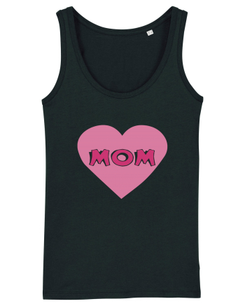Mom Heart Black