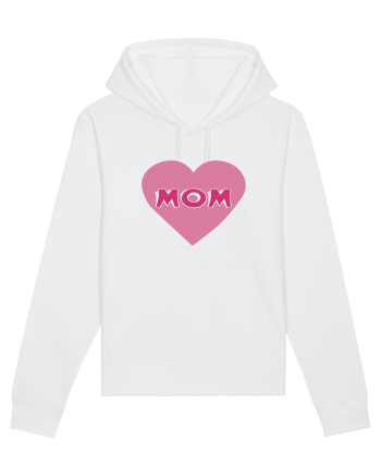 Mom Heart White