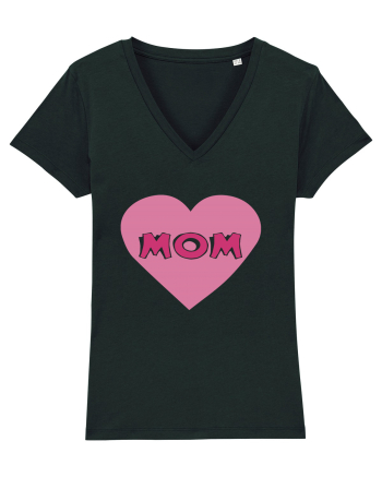 Mom Heart Black