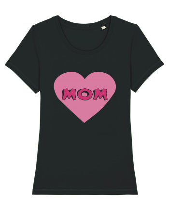 Mom Heart Black