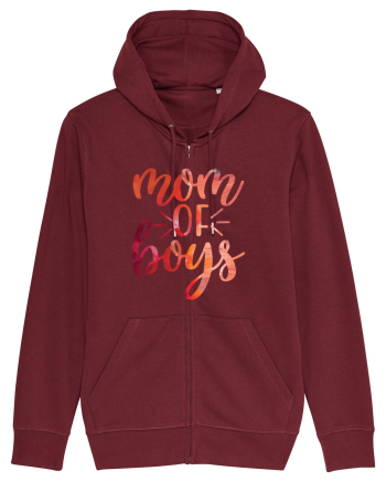 Mom Of Boys Burgundy