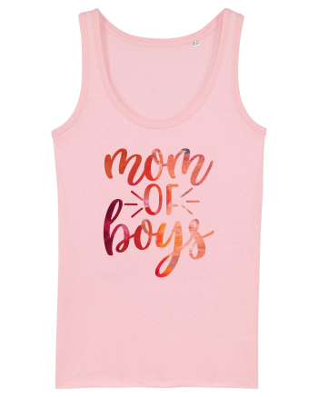 Mom Of Boys Cotton Pink