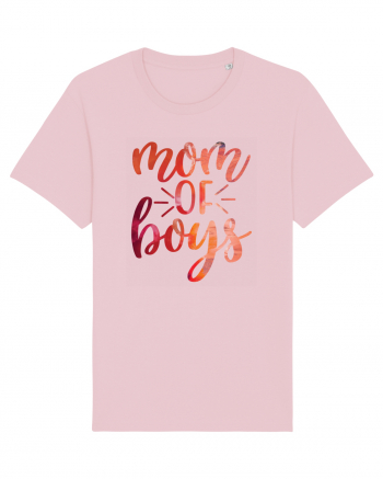 Mom Of Boys Cotton Pink