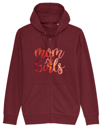 Mom Of Girls Burgundy